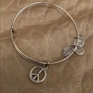 Alex and Ani Peace Sign Bangle